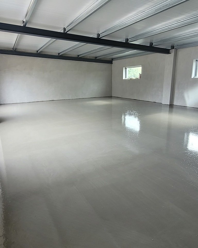 Completed liquid screed floor finish